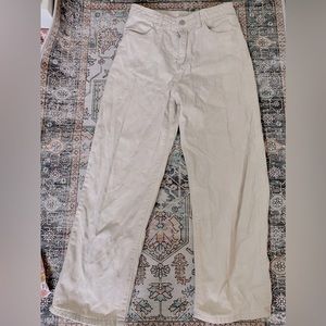 Cream jeans